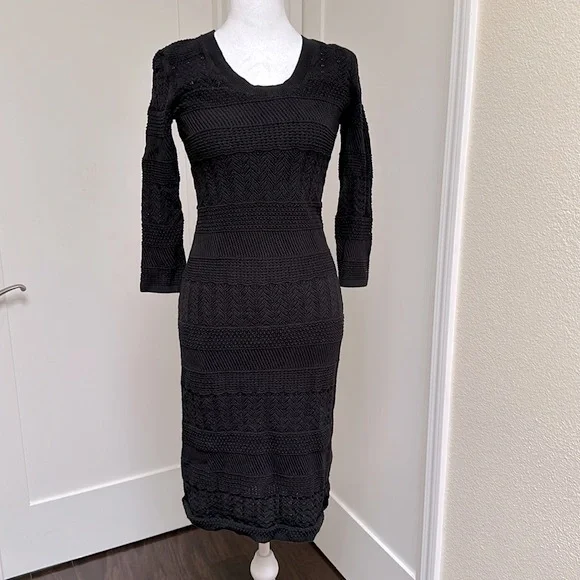 GAP | Dresses | Euc Gap Crochet Scoop Neck Fitted Midi Dress Xs | Poshmark